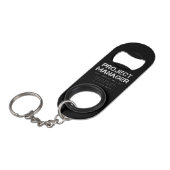 Funny Project Manager Dictionary Definition Mini Flessenopener (Voorkant Gekanteld)