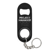 Funny Project Manager Dictionary Definition Mini Flessenopener (Achterkant)