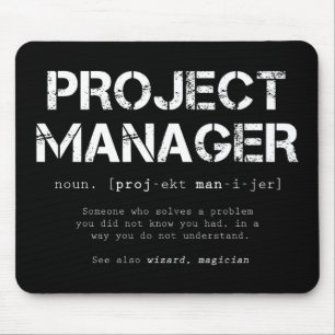 Funny Project Manager Dictionary Definition Muismat