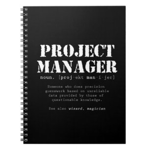 Funny Project Manager Dictionary Definition Notitieboek