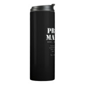 Funny Project Manager Dictionary Definition Thermosbeker (Gedraaid links)