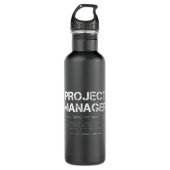 Funny Project Manager Dictionary Definition Waterfles (Voorkant)