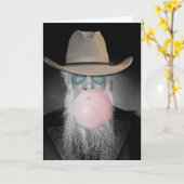 Funny Promotion Announge Old Guy Bubble Gum Kaart (Gele Bloem)