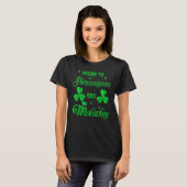 Funny Prone to Shenanigans and Malarkey St Patrick T-shirt (Voorkant volledig)
