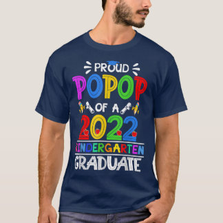 Funny Proud Pop Pop van een kindertuin van 2022 T-shirt