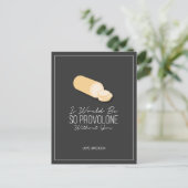 Funny Provolone Valentine Love Fromage Carte posta (Debout devant)