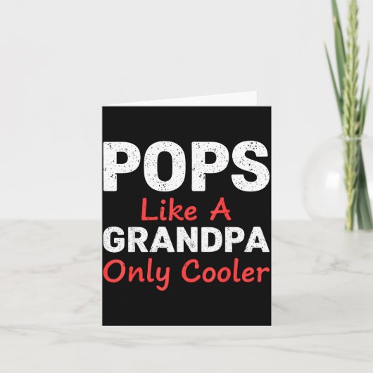 Funny Ps Grandpa Cooler From Grandkids Father's Da Kaart (Voorkant)