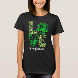 Funny Pset Shamrock Love Single Ma Leopard St Pa T-shirt