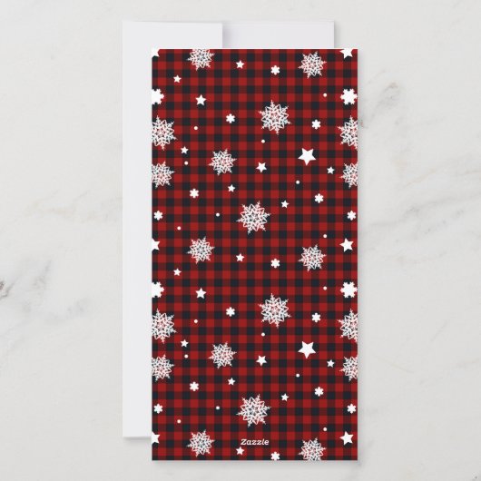 Funny Pset Snowflake Oh Deer Feestdagenkaart (Achterkant)