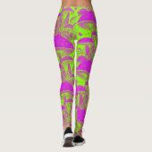 Funny psicodelic - Pushroom Leggins Leggings (Achterkant)