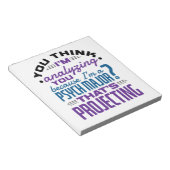 Funny Psych Major Psychology Student Projecting Notitieblok (Schuin)