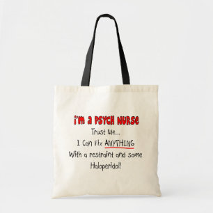 Funny Psych Nurse Gifts Tote Bag
