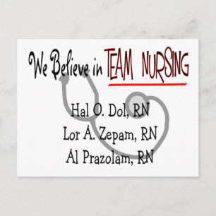 Funny Psych Nurse T-Shirts en Gifts Briefkaart