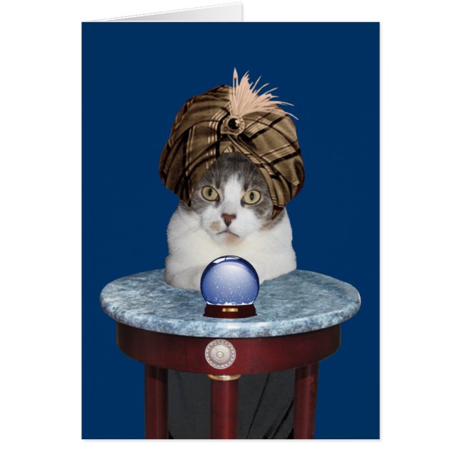 Funny Psychic Kat die over jou denkt (Voorkant)