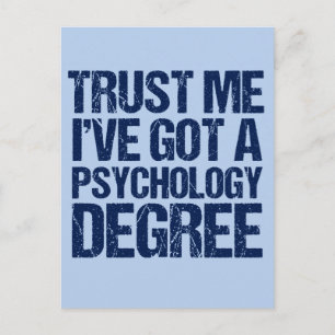 Funny Psychology Afstuderen Aankondigingskaart