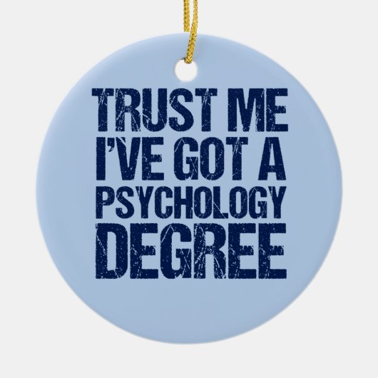 Funny Psychology Afstuderen cadeau kerst Keramisch Ornament (Voorkant)