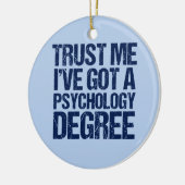Funny Psychology Afstuderen cadeau kerst Keramisch Ornament (Links)