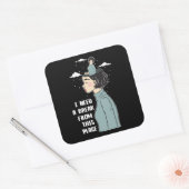 Funny Psychology Humor heeft behoefte aan pauze Vierkante Sticker (Envelop)