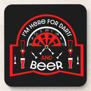 Funny Pub Beer and Darts Game Gifts Bier Onderzetter