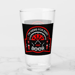 Funny Pub Beer and Darts Game Gifts Glas