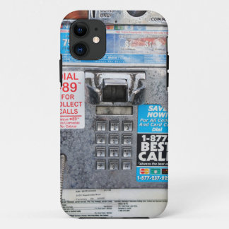 Funny Public Pay Phone Booth iPhone 11 Hoesje