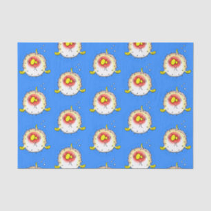 Funny puffer fish porcupine fish cartoon tissuepapier