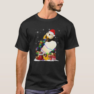 Funny Puffin Bird Tree kerstlampjes Pajam T-shirt