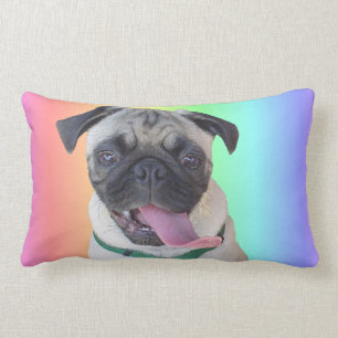 Funny Pug American MoJo Lumbar Kussens