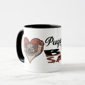 Funny Pug BBQ Mok (Voorkant links)