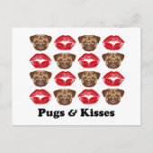 Funny Pug Briefkaart (Voorkant)