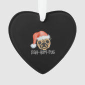 Funny Pug Christmas Dog Mom Dad Pajamas Oversized (devant)