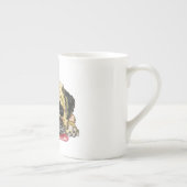 Funny Pug Dog Bone China Mok (Rechts)