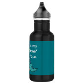 Funny Pug Dog Pugasaurus is "Gedaan" Waterfles (Rechts)