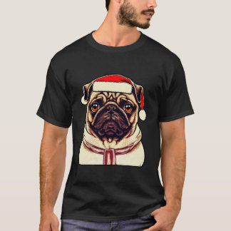 Funny Pug Hondenliefhebber Xmas Pet kerst 2022 T-shirt