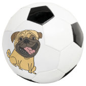 Funny Pug Puppy Dog Voetbal (Drie kwart)