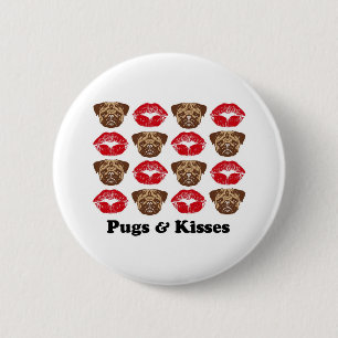 Funny Pug Ronde Button 5,7 Cm