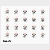 Funny Pug Unicorn - Dare is anders Ronde Sticker (Vel)