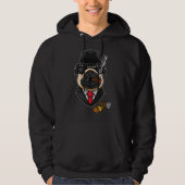 Funny Pug with Cigar T-shirt for Men Essenti (Voorkant)