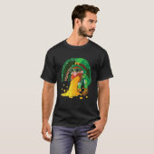 Funny Puking Leprechaun Matching St Patrick's Day T-shirt (Voorkant volledig)