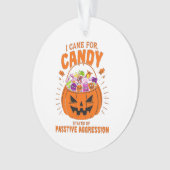 Funny Pumpkin Ornament – Sarcastic Halloween Decor (voorkant)