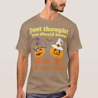 FUNNY PUMPKIN SPICE VEROORZAAKT CONSTIPATIE T-SHIRT