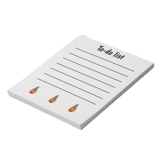 Funny Pumpkin to-do List Notitieblok (Gedraaid)