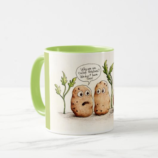 Funny Pun aardappelen  Mok (Voorkant links)