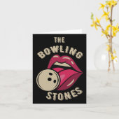 Funny Pun Bowling Stone Kaart (Gele Bloem)