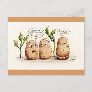 Funny Pun Briefkaart aardappelen