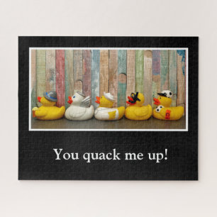 Funny Pun Clever Quack Rubber Duckie Duck Bird Legpuzzel