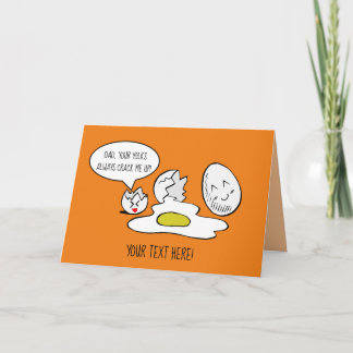 Funny pun gepersonaliseerde vaders dag/verjaardags kaart
