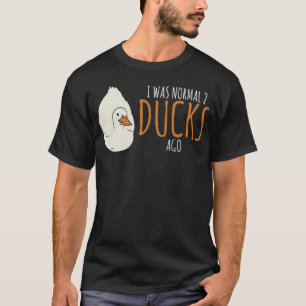Funny Pun I was normaal 2 Eenden doggie-water T-shirt