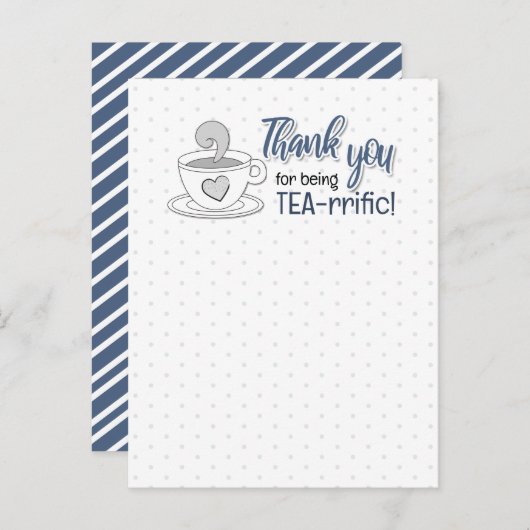 Funny Pun Jokes over het Briefkaart van Tea (Voorkant / Achterkant)