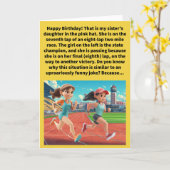 Funny Pun Niece Lapper Happy Birthday Kaart (Gele Bloem)